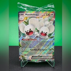 SEALED Double Rare Maushold ex Pokémon Card